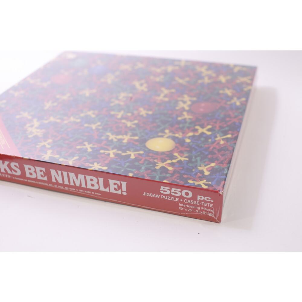 Jacks Be Nimble, Jigsaw Puzzle, 550 Pieces, 1991, Sealed, Hobby, ~ 251227-WH 955
